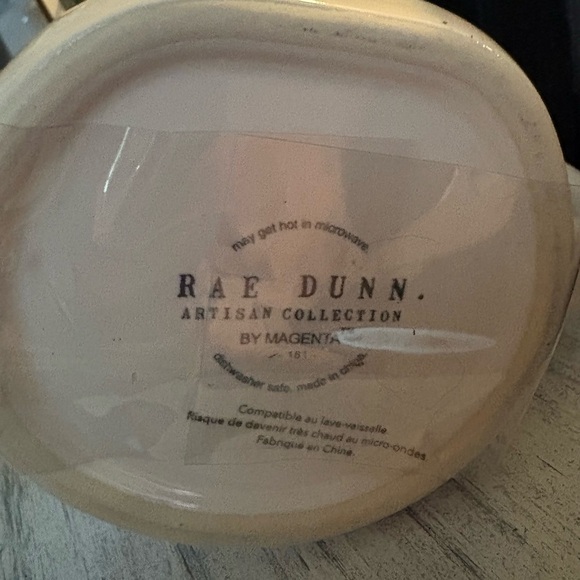 Rae Dunn Cream Pumpkin Love Mug with Black Stem - Picture 2 of 3